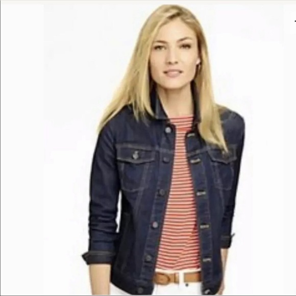 Banana Republic Jackets & Blazers - BANANA REPUBLIC Blue Denim Jacket Dark Wash- XS